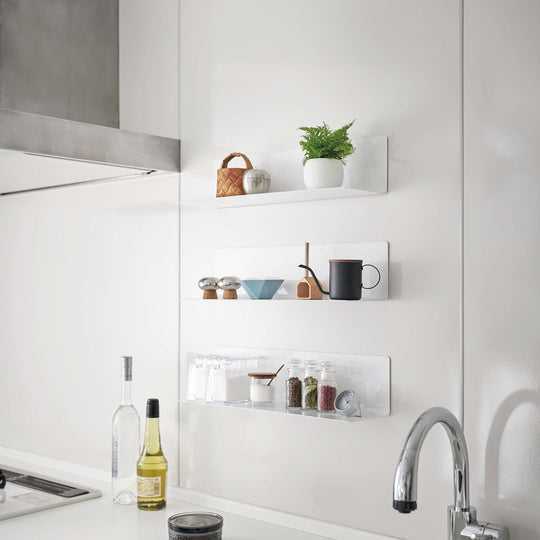 tower（タワー）マグネットキッチン棚 ワイド ホワイト