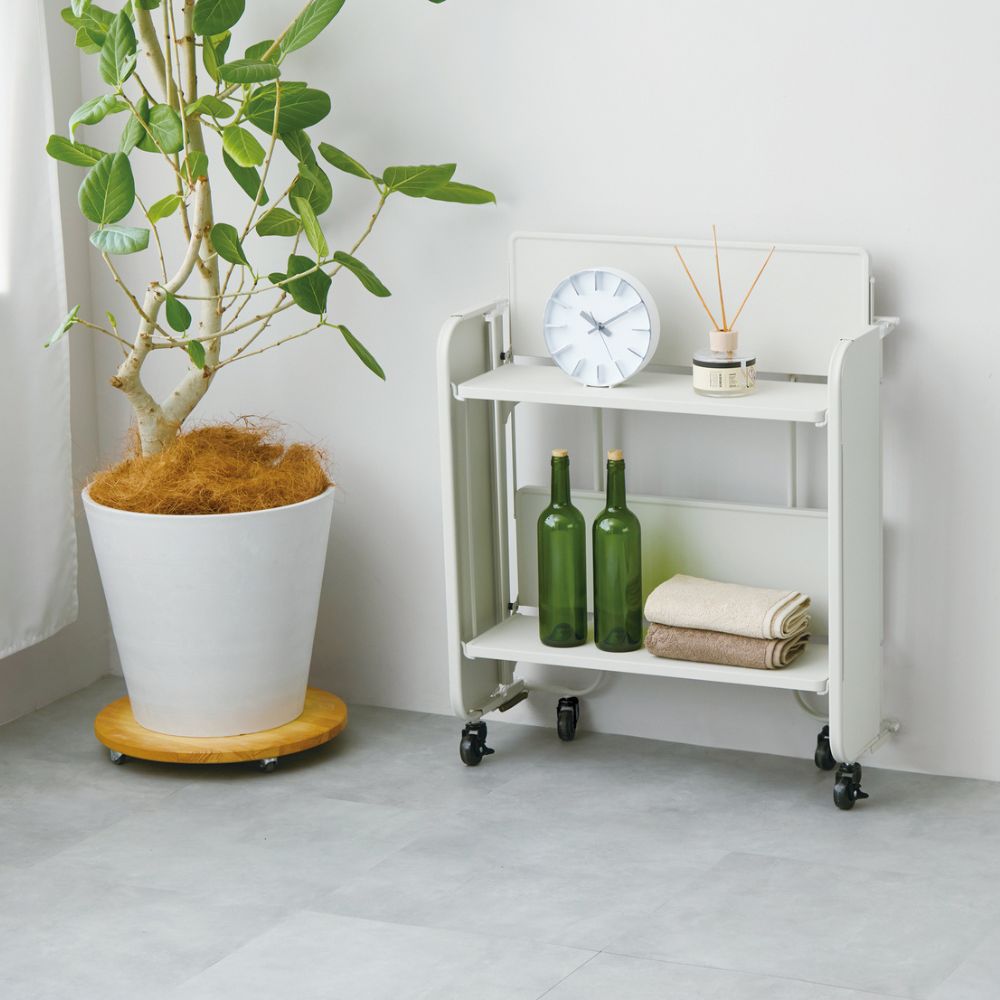 365methods HOME DECOR フォールディングトローリー ホワイト