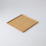 にちにち道具 白木塗 正方形盆 (タモ)