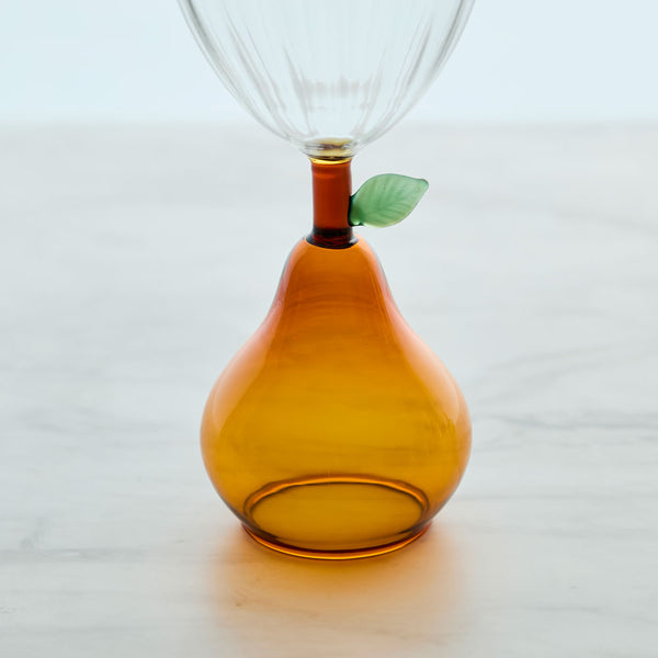 ICHENDORF MILANO(イッケンドルフ ミラノ) フルーツアンドフラワー グラス ペアー アンバー