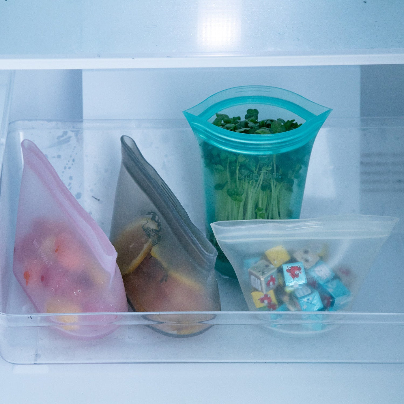 Peach　3点セット まとめ買い】ジップトップ ディッシュ3点セット ピーチ（ギフト