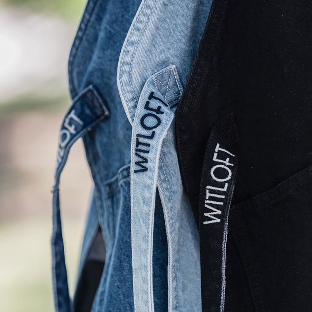 ビンテージ　デニムエプロン　ワーク　ボロ ビンテージ40's○DEADSTOCK Bayly耳付きデニムワークエプロン