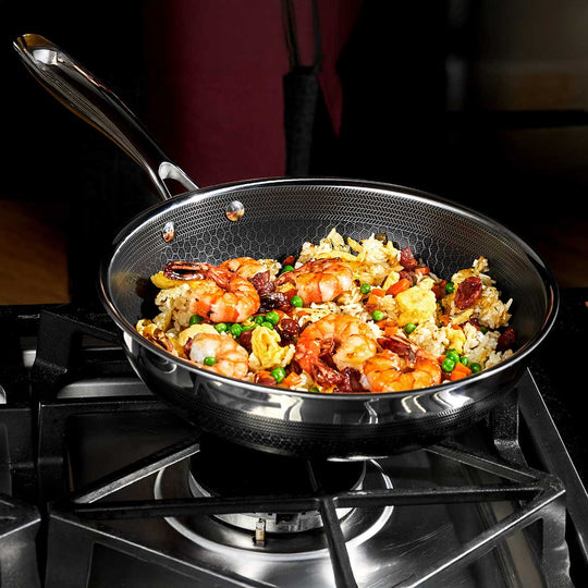 HexClad（ヘックスクラッド）ハイブリッド ウォックパン 中華鍋（Hybrid Pan wok）