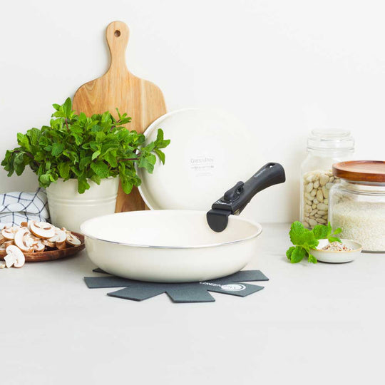 グリーンパン クリックシェフ セット4 クリームホワイト