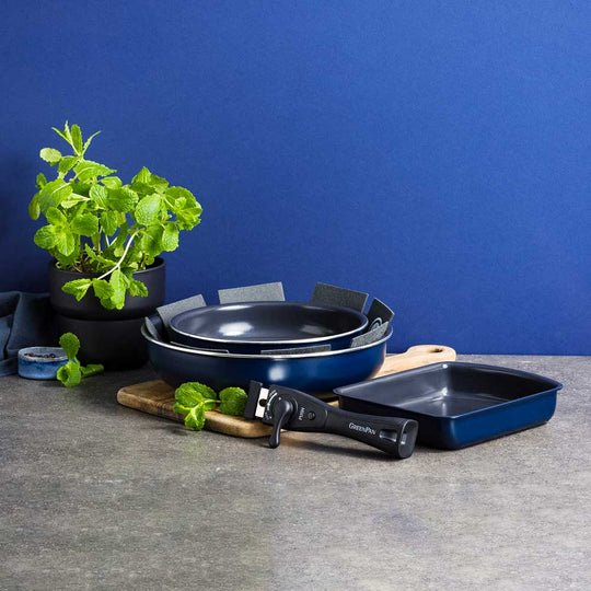 グリーンパン クリックシェフ セット5 オックスフォードブルー