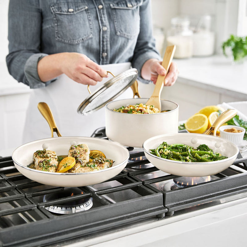 グリーンパンSTUDIO（ストゥディオ）フライパン クリームホワイト