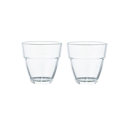 【SALE】HARIO(ハリオ) 耐熱スタックグラス2個セット クリア