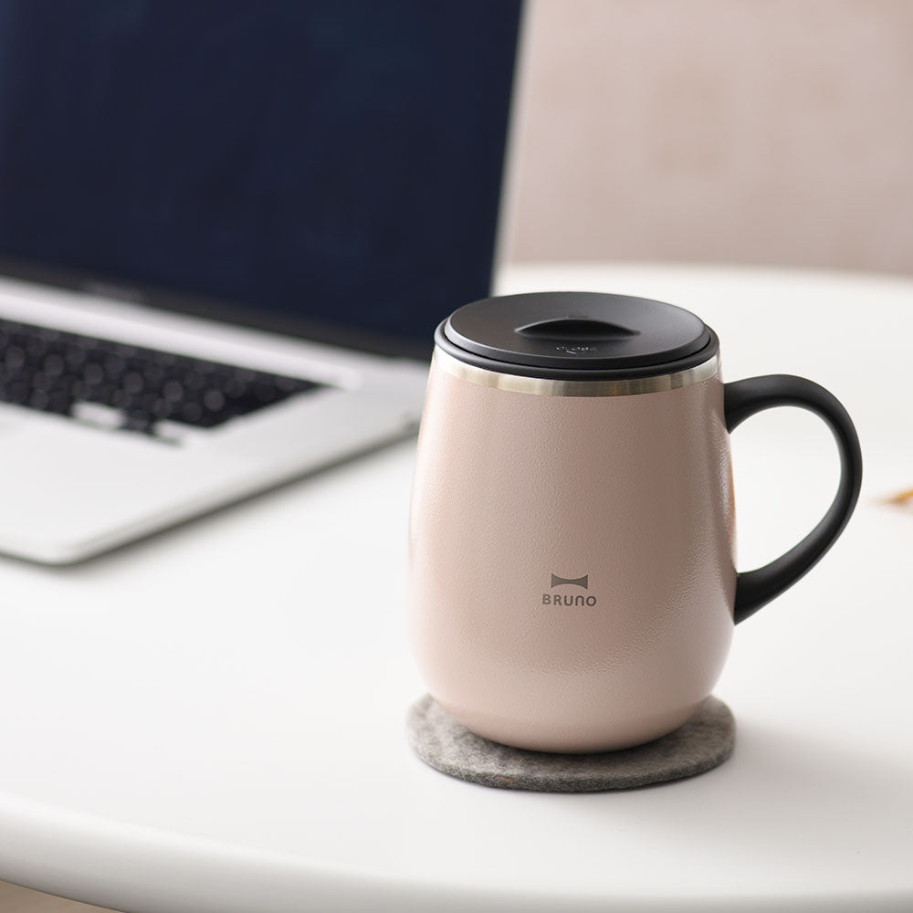 送料込み】BRUNO（ブルーノ） 蓋つきステンレスマグ tall グレージュ
