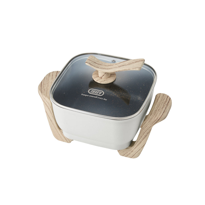 Toffy（トフィー）コンパクトマルチ電気鍋 アッシュホワイト