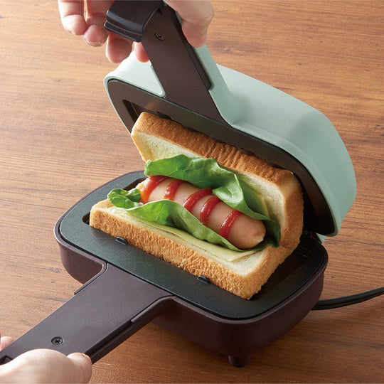 Toffy（トフィー） ハーフホットサンドメーカー ペールアクア