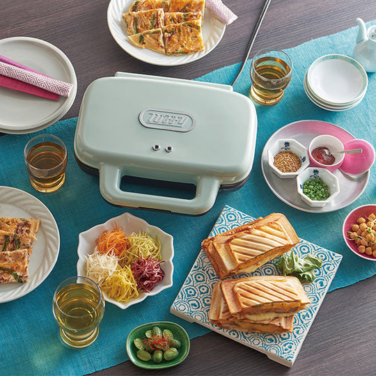 Toffy（トフィー）ホットサンドメーカー ペールアクア
