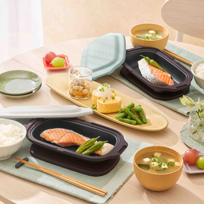 Toffy（トフィー）電子レンジ用 グリルディッシュ ペールアクア