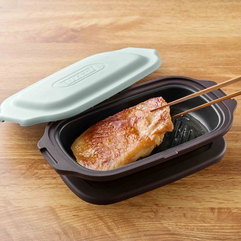 Toffy（トフィー）電子レンジ用 グリルディッシュ ペールアクア