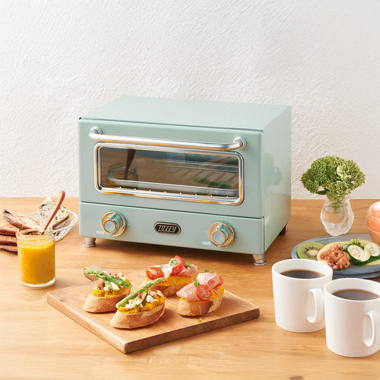 Toffy（トフィー）遠赤ヒーターオーブントースター ペールアクア