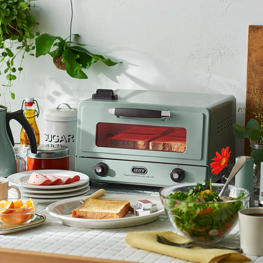 Toffy（トフィー）遠赤スチームトースター ペールアクア