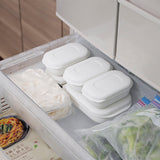 marna(マーナ) 極 冷凍ごはん容器 小 2個セット ホワイト