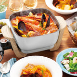 Toffy（トフィー）コンパクトマルチ電気鍋 アッシュホワイト