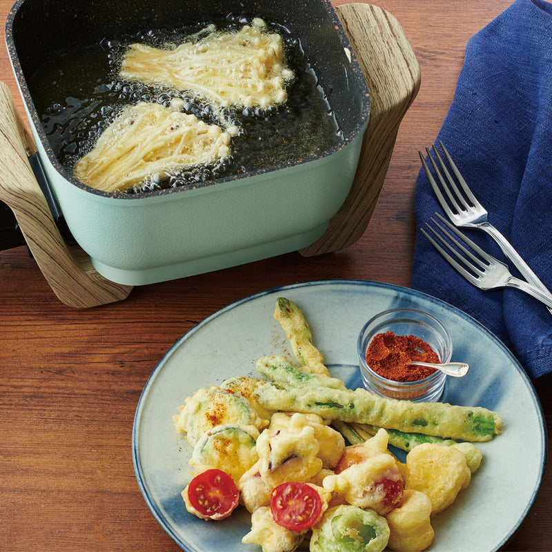 Toffy（トフィー）コンパクトマルチ電気鍋 ペールアクア