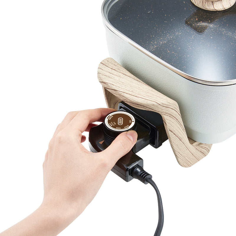 Toffy（トフィー）コンパクトマルチ電気鍋 アッシュホワイト