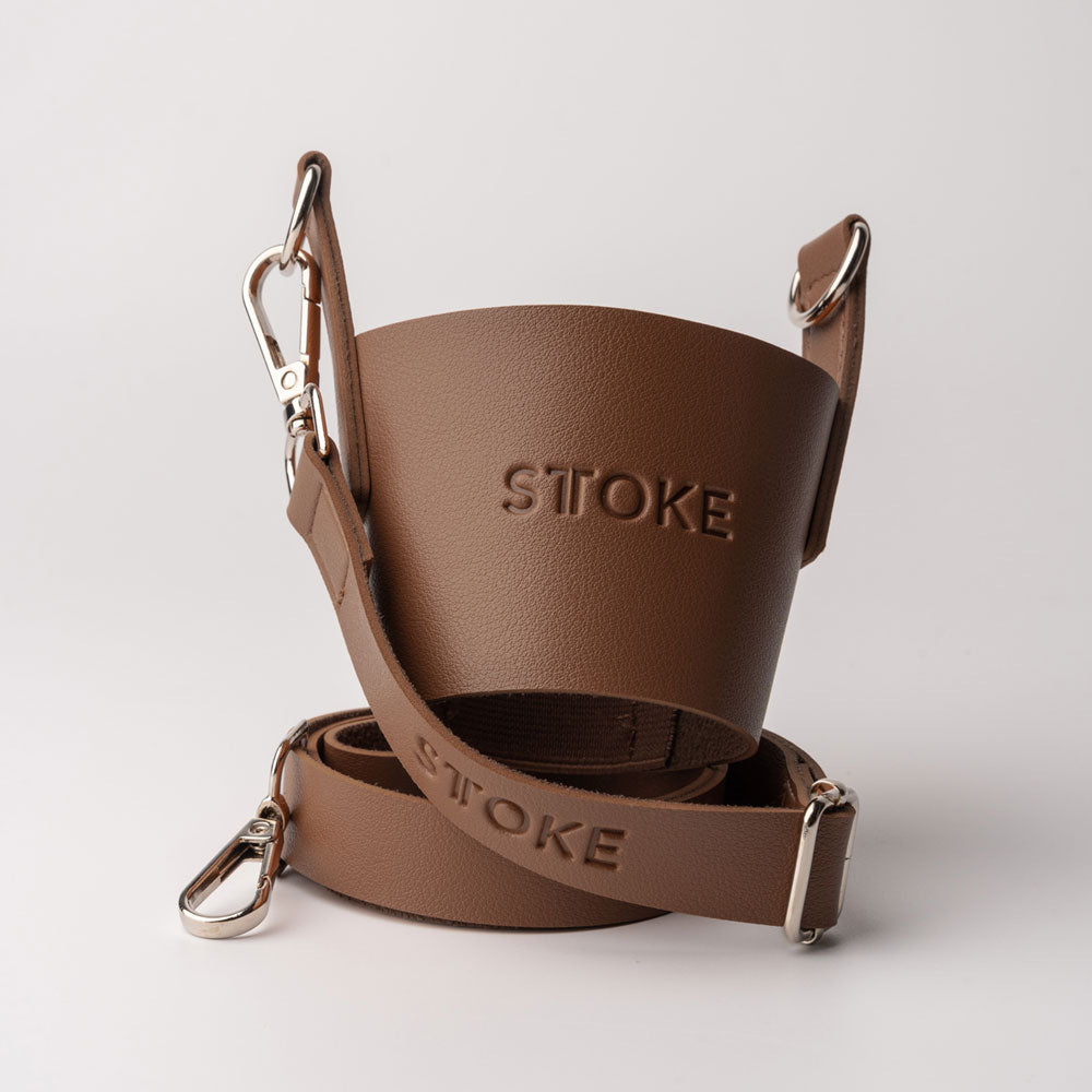 英国製TWEEDMILL ウールラグ + kavu キャリーストラップ セット STTOKE (ストーク) キャリーストラップ V4 コーヒークラック