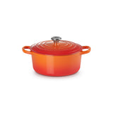 LE CREUSET(ル・クルーゼ) ココット・ロンド オレンジ (内面：マットブラック)