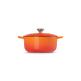 LE CREUSET(ル・クルーゼ) ココット・ロンド オレンジ (内面：マットブラック)