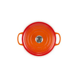 LE CREUSET(ル・クルーゼ) ココット・ロンド オレンジ (内面：マットブラック)