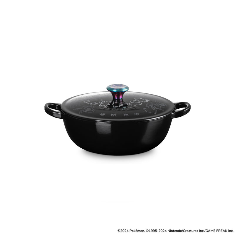 LE CREUSET（ル・クルーゼ）ポケモン マルミット 22cm シャイニーブラック (イリディセントツマミ) 21074228530464  |キッチン用品通販サイト Y.YACHT STORE