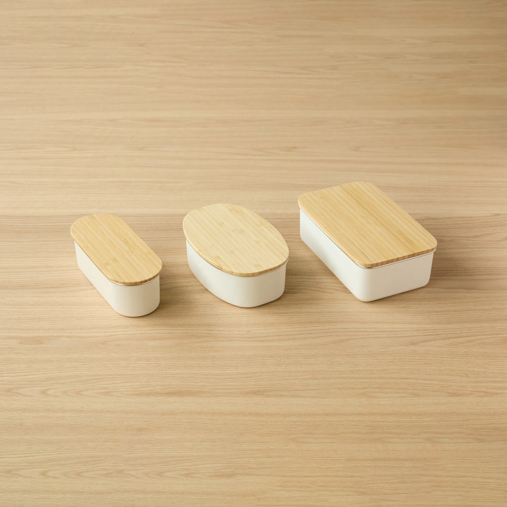 ののじ ステンレスランチボックス スリム ホワイト NLS0450-WB