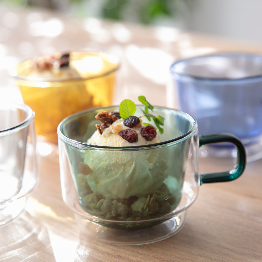 365methods ダブルウォール カラーマグカップ グリーン HCDM-240