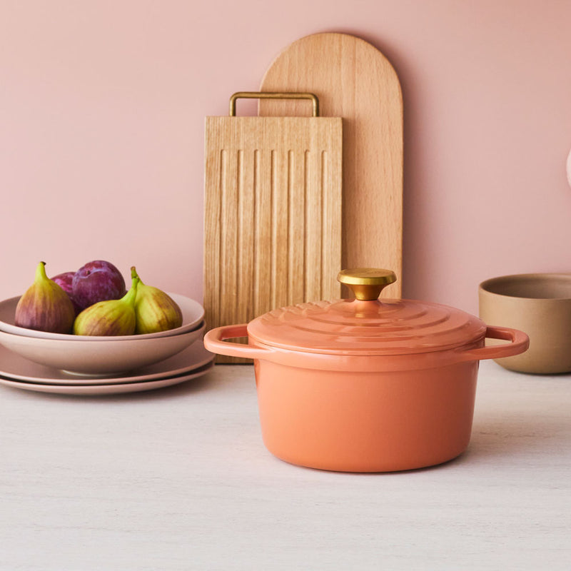 T-fal(ティファール) キャストライン エアココット IHココット鍋 テラコッタ