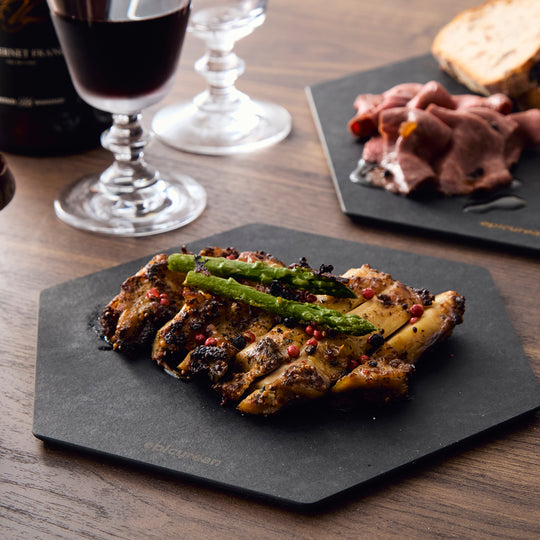 epicurean(エピキュリアン) 六角カッティングプレート ブラック