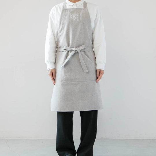 【SALE】WITLOFT(ウィットロフト) リサイクルコットン エプロン サンド