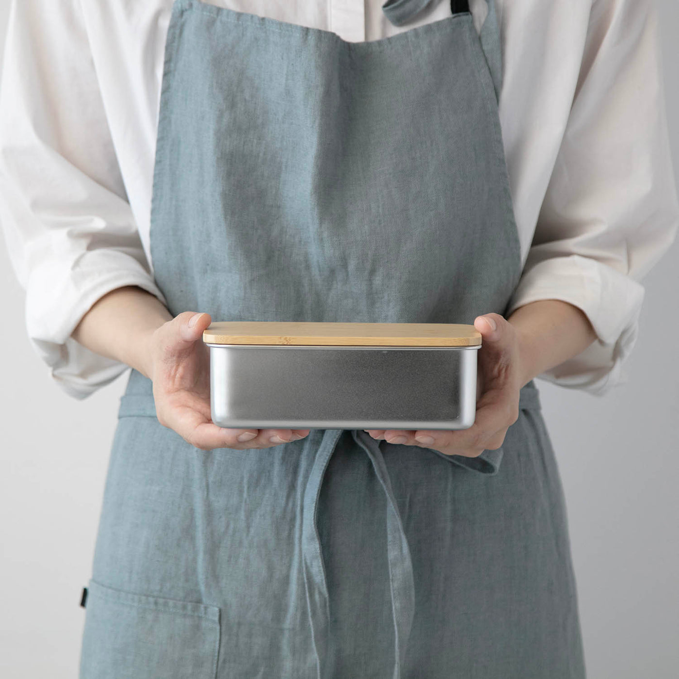 ののじ ステンレスランチボックス レクタングル シルバー NLR0950-SB