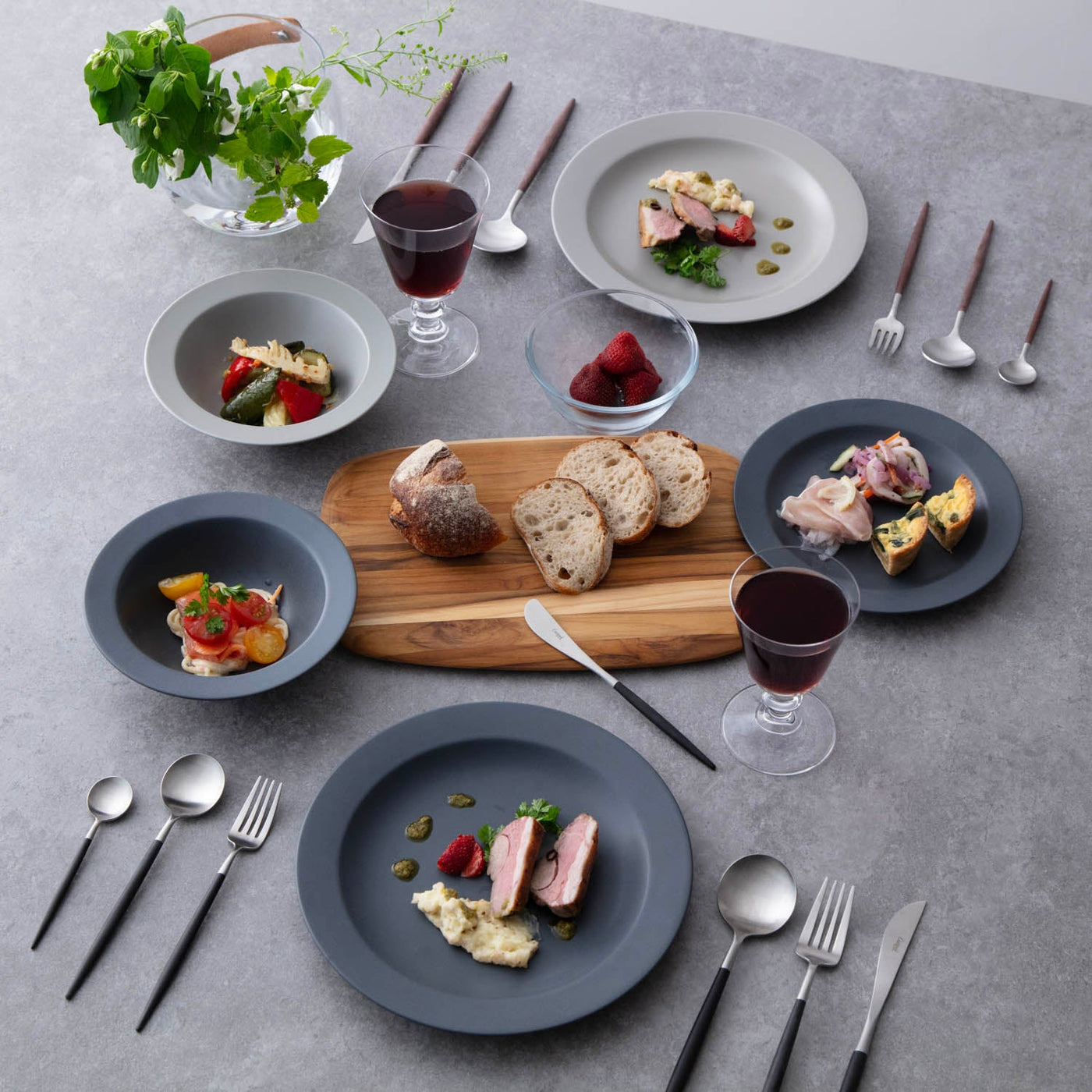 正規品 お買い得品 クチポール GOA ブラック＆シルバー デザート3