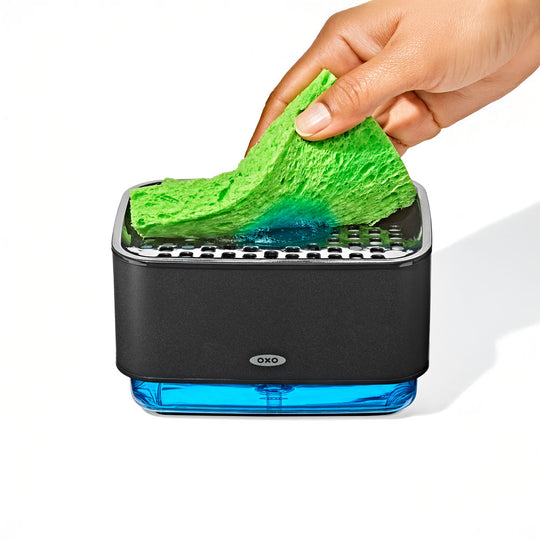 OXO(オクソー) スポンジホルダー(ソープディスペンサー付) マットブラック