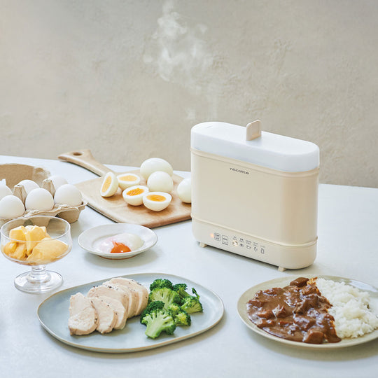 recolte(レコルト) エッグ＆ボイルクッカー クリームホワイト