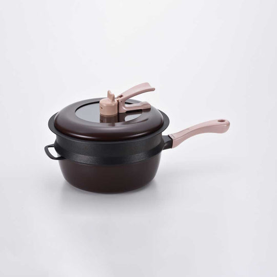 レミ・ヒラノ レミパン＆ノッポ蒸し台セット ブラウン