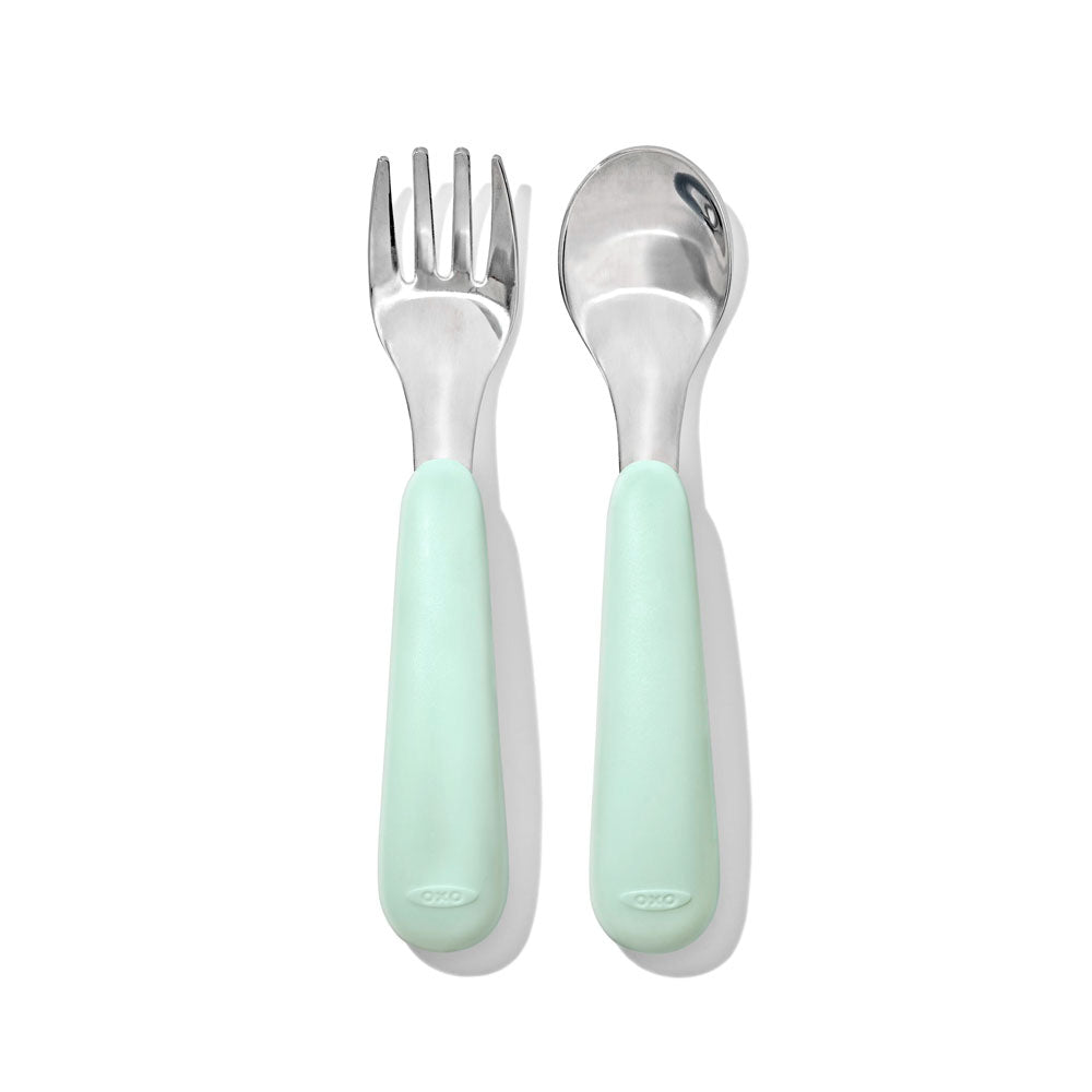 OXO（オクソー）tot スプーン&フォークセット（ケース付き）ブロッサム