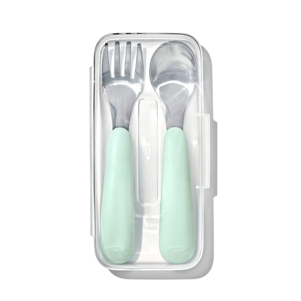OXO（オクソー）tot スプーン&フォークセット（ケース付き） ダスク