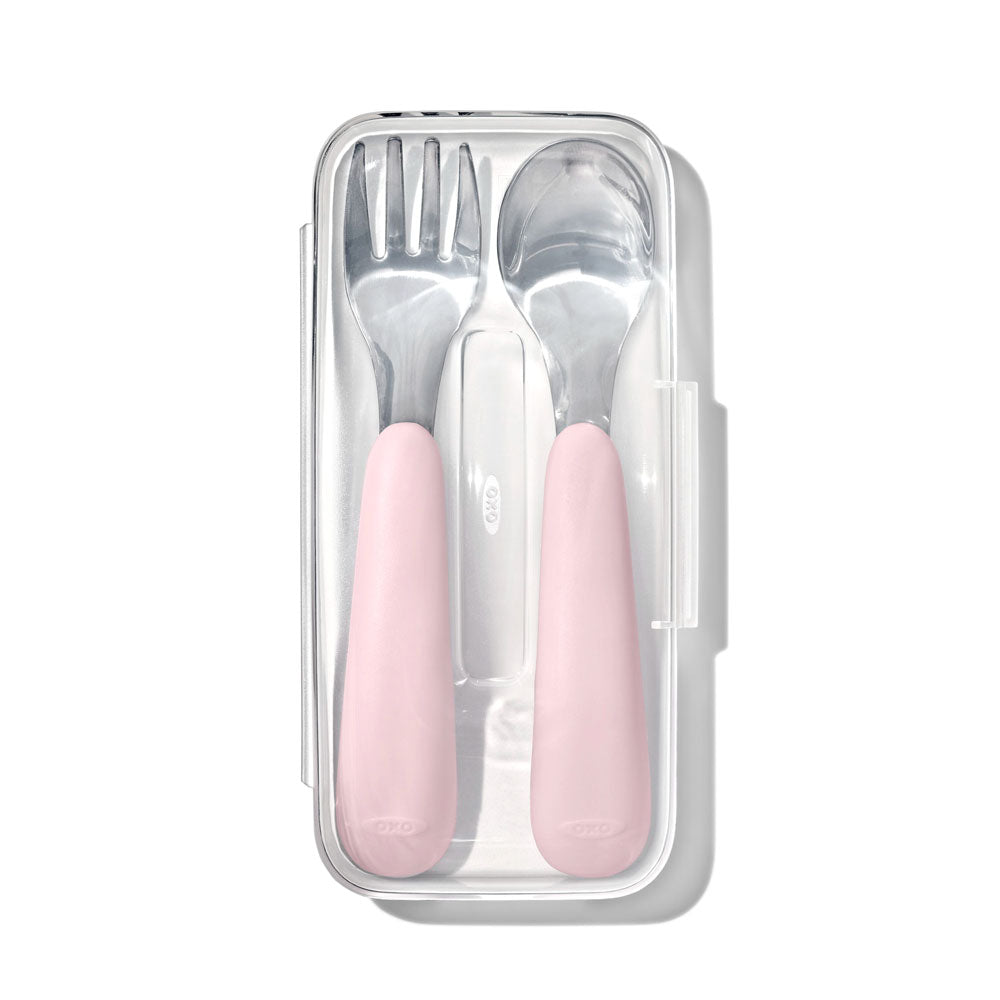 OXO（オクソー）tot スプーン&フォークセット（ケース付き）ブロッサム