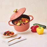 T-fal(ティファール) キャストライン エアココット IHココット鍋 テラコッタ