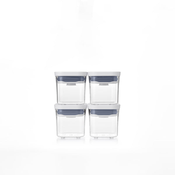 送料込み】OXO(オクソー) ポップコンテナ ミニスクエアミニ 4ピース