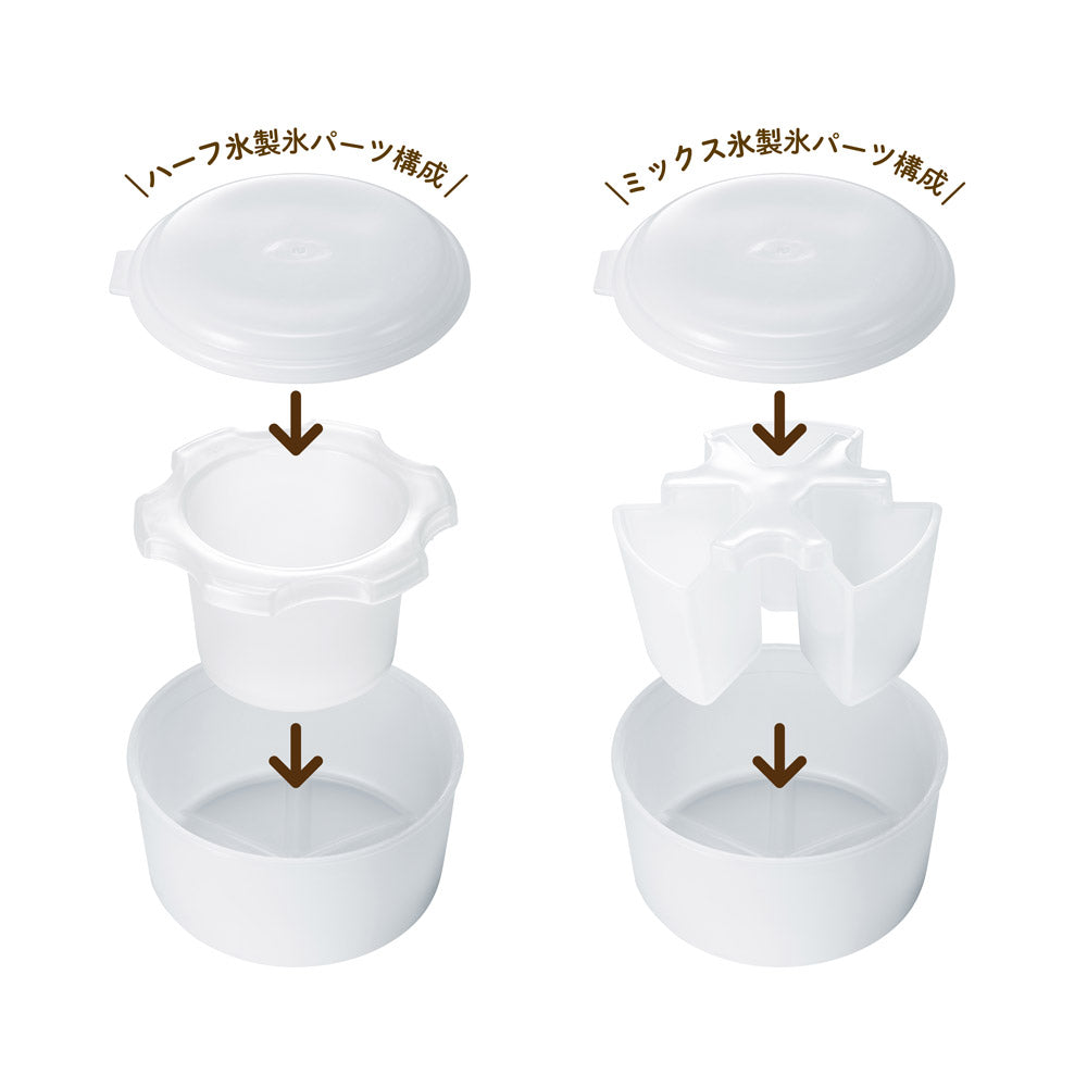 Toffy（トフィー）コンパクト電動ふわふわかき氷器 ミルキーホワイト K