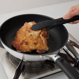 UMIC(ユミック) 日本製 爽 フライパン26cm (ガス火専用）・ミートプレス・トングセット