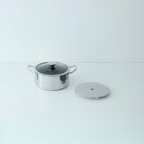 UMIC(ユミック) IHデュオ 両手鍋・スチームプレート付セット