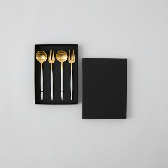 Cutipol(クチポール) ゴア ホワイト×ゴールド テーブル4本ギフトセット