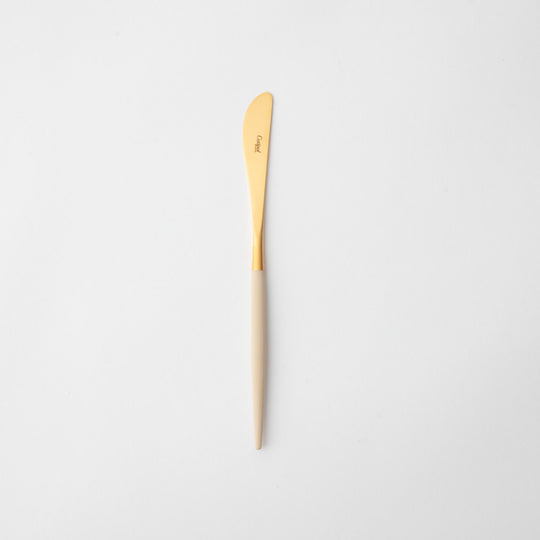 Cutipol(クチポール) ミオ アイボリー×ゴールド テーブルナイフ