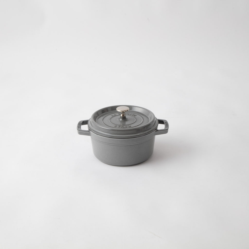 【staubストウブココットラウンドシャロー】グレー　26cm ストウブ シャローラウンドココット 26cmグレー 40510