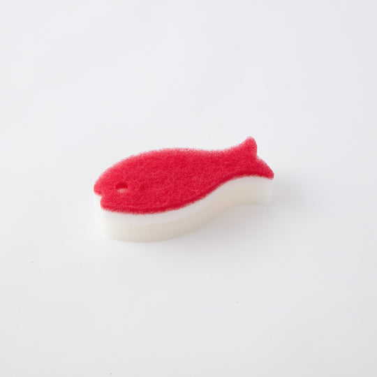 marna(マーナ) おさかなスポンジ ワインレッド